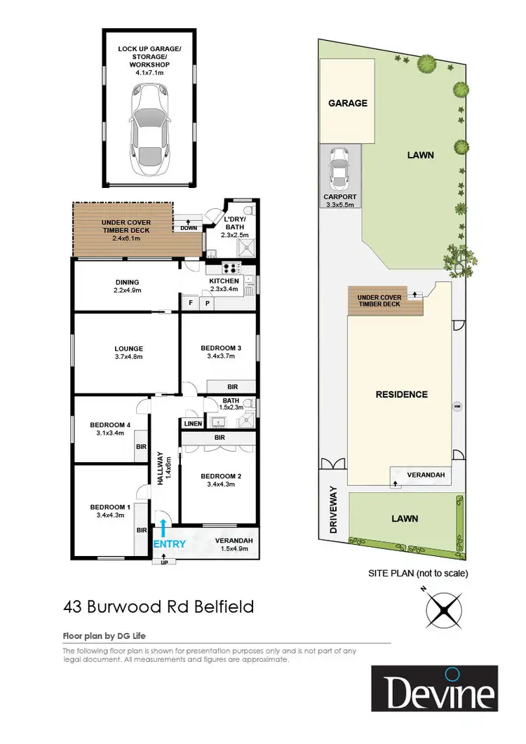 Floorplan of Homely house listing, 43 Burwood Road, Belfield NSW 2191