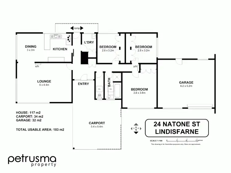 Floorplan of Homely house listing, 24 Natone Street, Lindisfarne TAS 7015