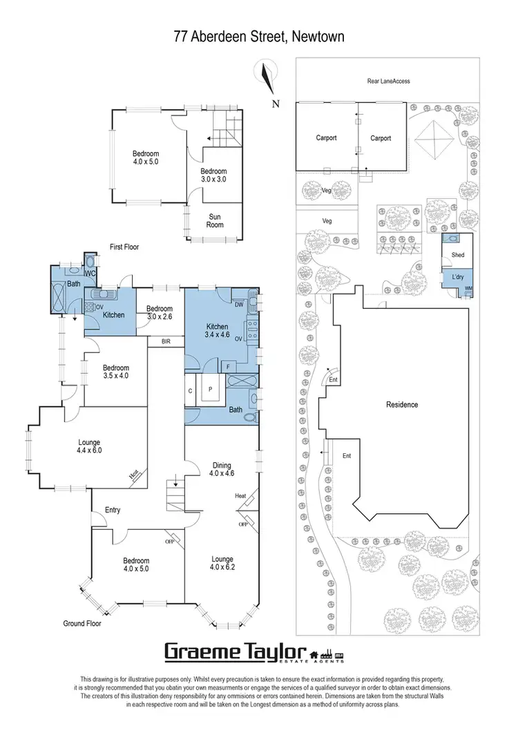 Floorplan of Homely house listing, 77 Aberdeen Street, Newtown VIC 3220