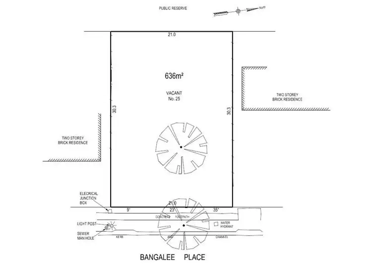 Floorplan of Homely land listing, 25 Bangalee Place, Bangor NSW 2234