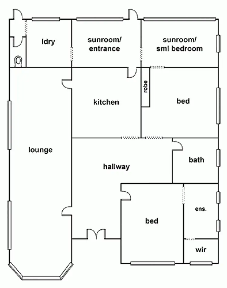 Floorplan of Homely house listing, 15 Roberts Avenue, Horsham VIC 3400