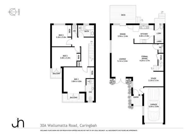 Floorplan of Homely townhouse listing, 30A Wallumatta Road, Caringbah NSW 2229