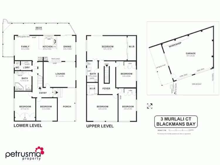 Floorplan of Homely house listing, 3 Murlali Court, Blackmans Bay TAS 7052