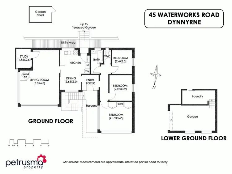 Floorplan of Homely house listing, 45 Waterworks Road, Dynnyrne TAS 7005