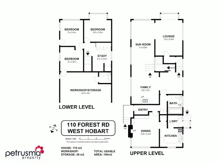 Floorplan of Homely house listing, 110 Forest Road, West Hobart TAS 7000