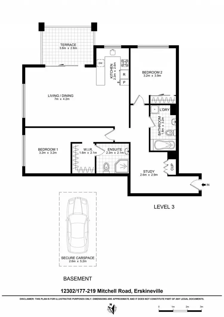 Floorplan of Homely apartment listing, 12302/177-219 Mitchell Road, Erskineville NSW 2043
