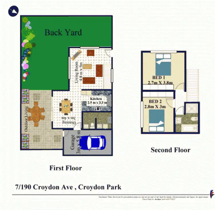 Floorplan of Homely townhouse listing, 7/190 Croydon Avenue, Croydon Park NSW 2133