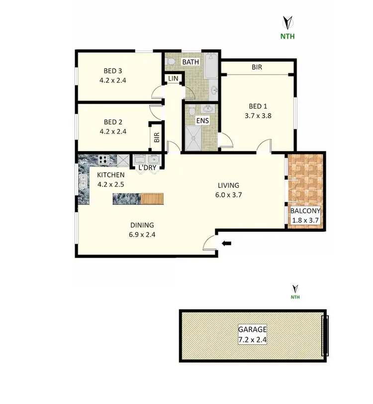 Floorplan of Homely apartment listing, 5/70-74 The Boulevarde, Strathfield NSW 2135