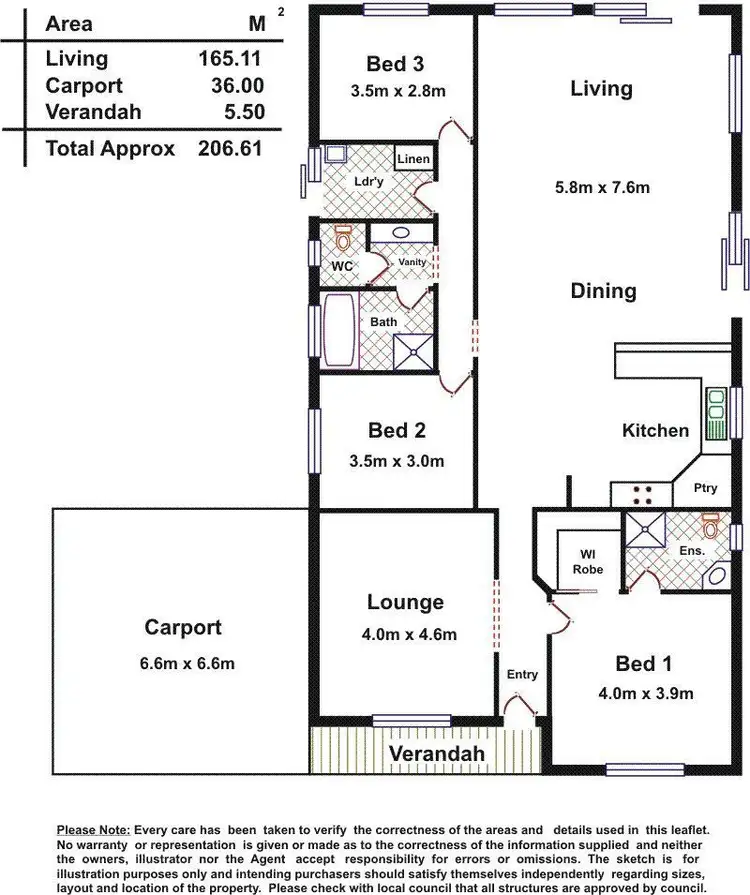 Floorplan of Homely house listing, Address available on request