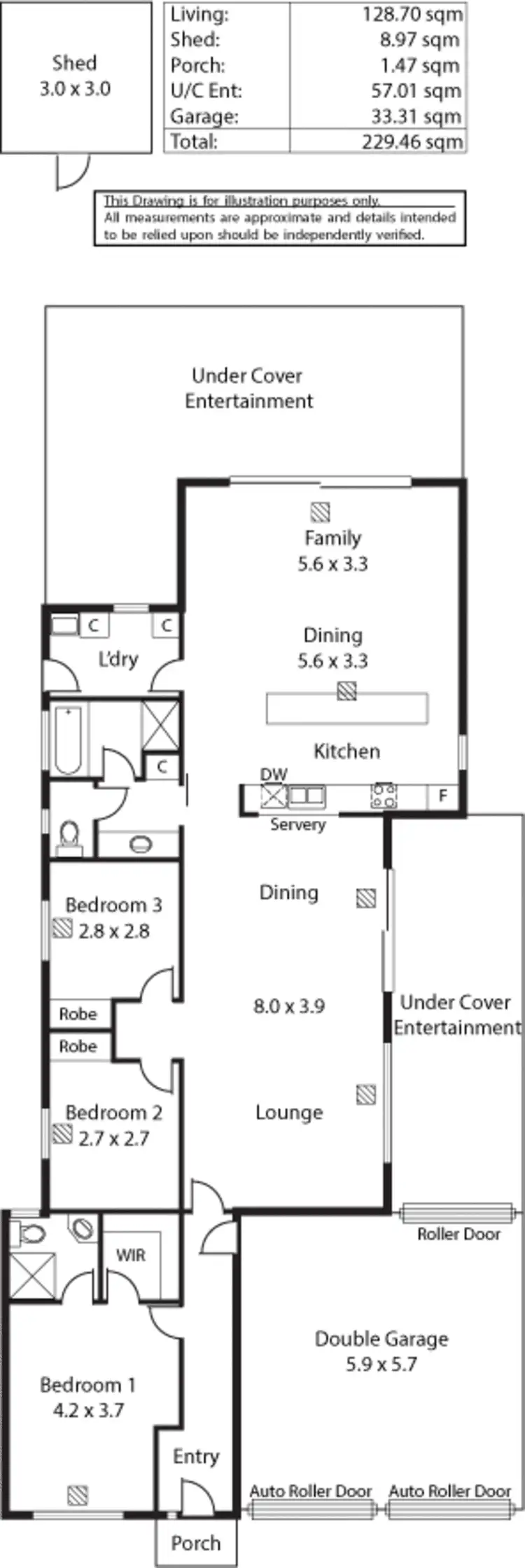 Floorplan of Homely semi-detached listing, 23 Rellum Street, Glengowrie SA 5044
