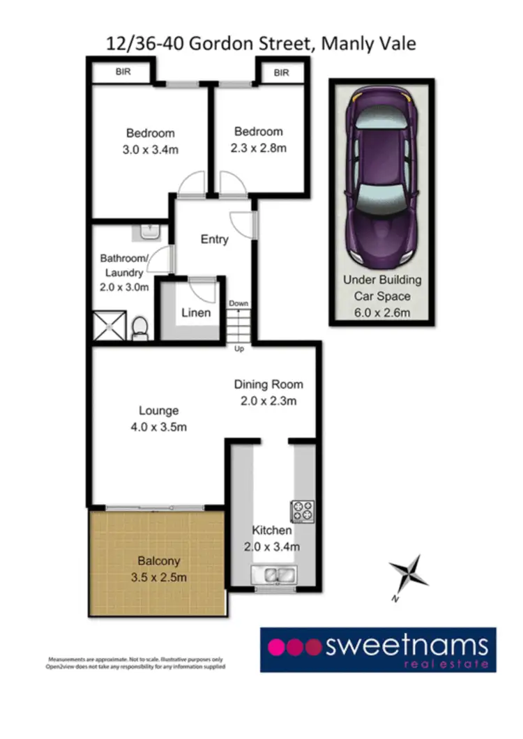 Floorplan of Homely unit listing, 12/36-40 Gordon Street, Manly Vale NSW 2093