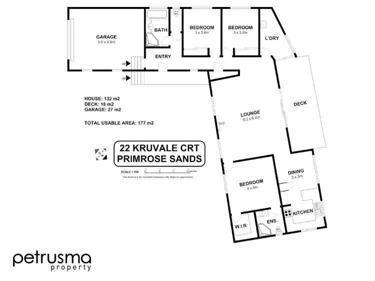 Floorplan of Homely house listing, 22 Kruvale Court, Primrose Sands TAS 7173