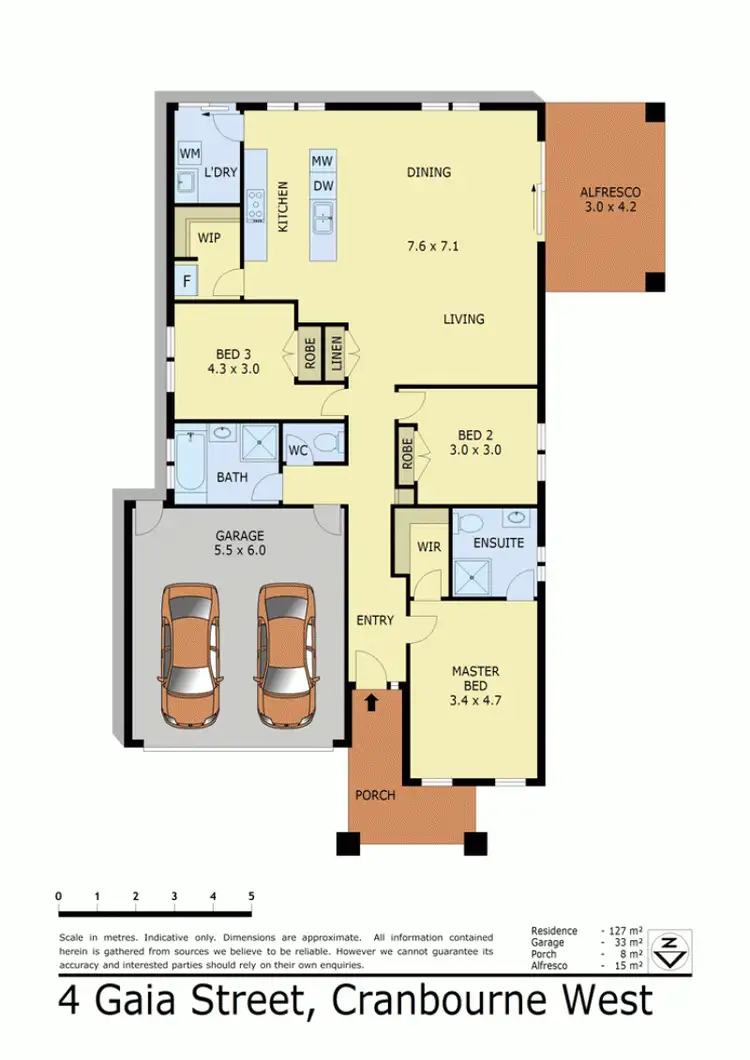 Floorplan of Homely house listing, 4 GAIA STREET, Cranbourne West VIC 3977