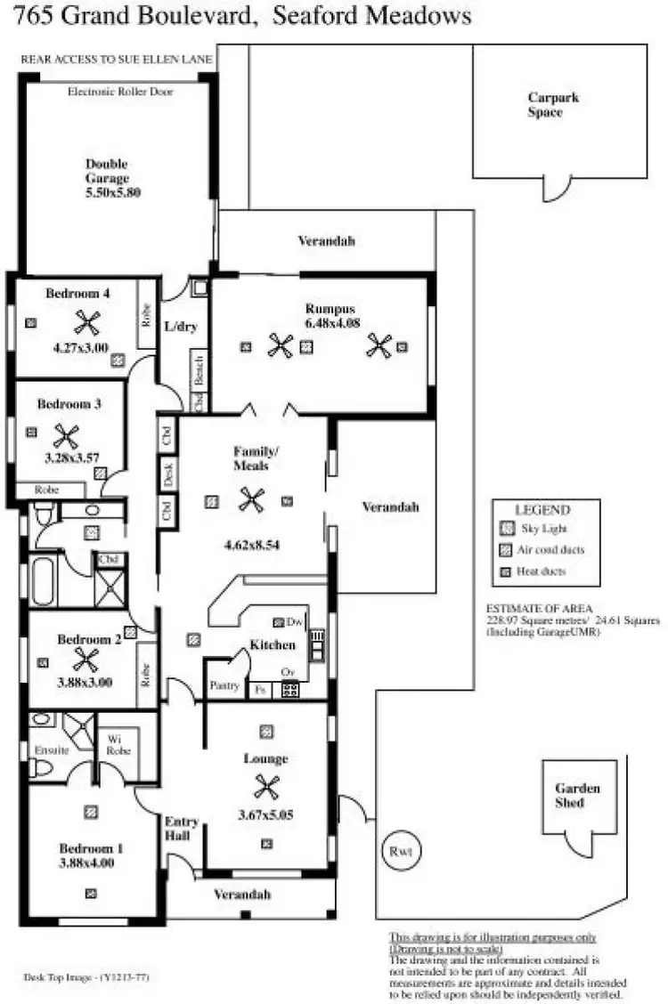 Floorplan of Homely house listing, 765 Grand Boulevard, Seaford Meadows SA 5169