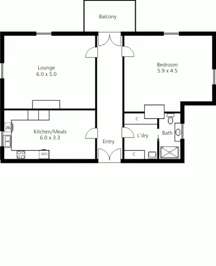 Floorplan of Homely retirement listing, 63 Hackney Road, Hackney SA 5069