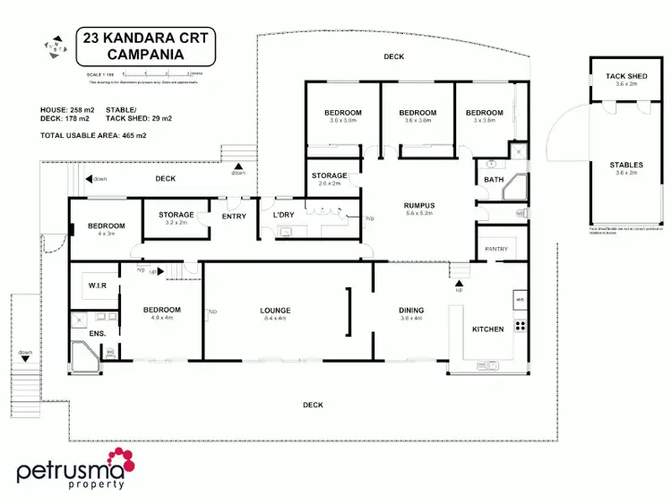Floorplan of Homely house listing, 23 Kandara Court, Campania TAS 7026
