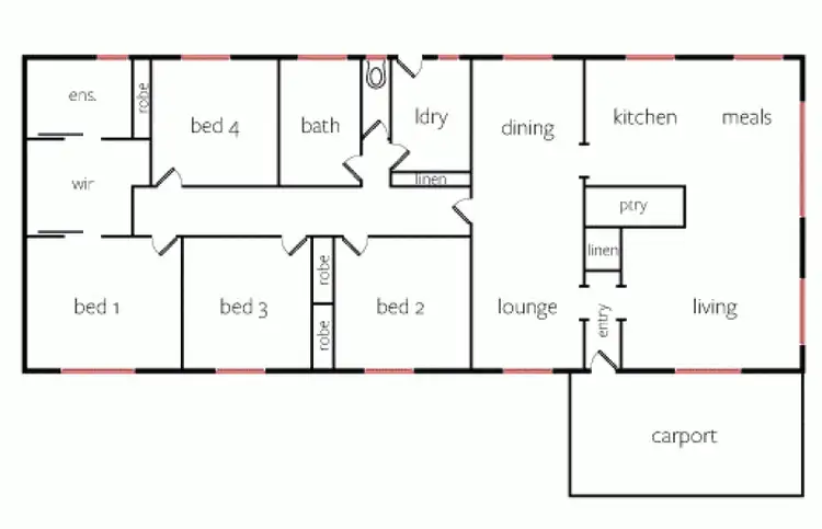 Floorplan of Homely house listing, 83 Kokoda Drive, Horsham VIC 3400