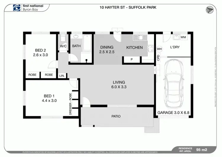 Floorplan of Homely house listing, 10 Hayter Street, Suffolk Park NSW 2481