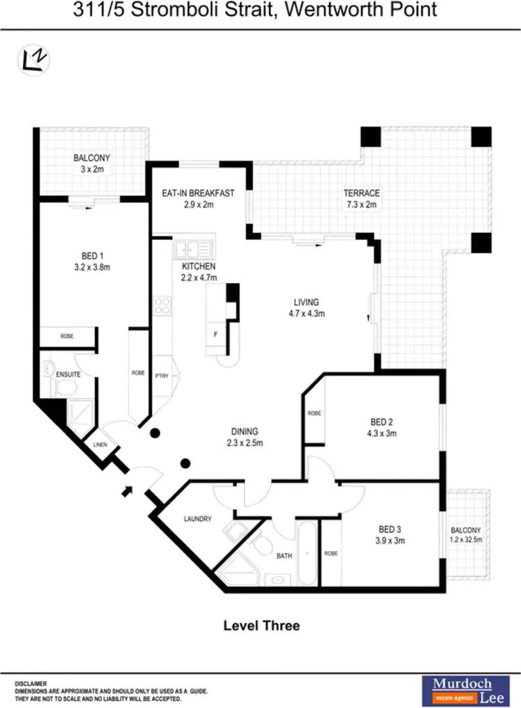 Floorplan of Homely apartment listing, 311/5 Stromboli Strait, Wentworth Point NSW 2127