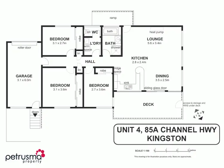 Floorplan of Homely house listing, 4/85A Channel Highway, Kingston TAS 7050