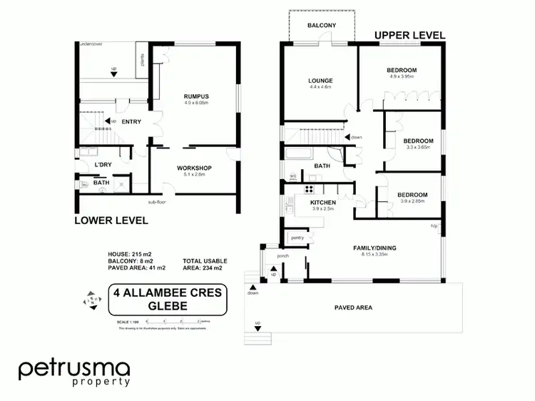 Floorplan of Homely house listing, 4 Allambee Crescent, Glebe TAS 7000