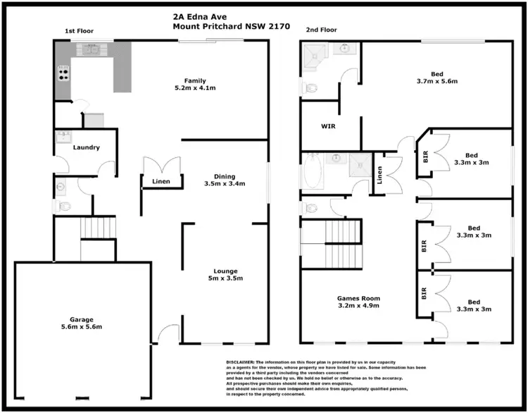 Floorplan of Homely house listing, 2a Edna Avenue, Mount Pritchard NSW 2170