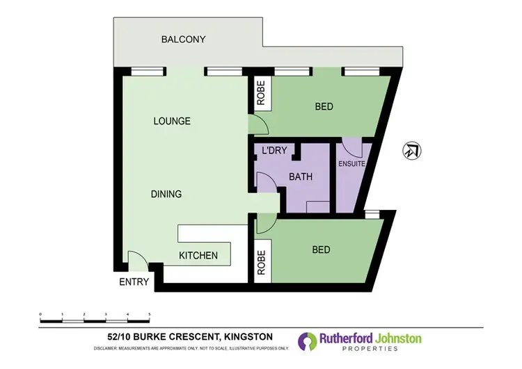 Floorplan of Homely apartment listing, 52/10 Burke Street, Kingston ACT 2604