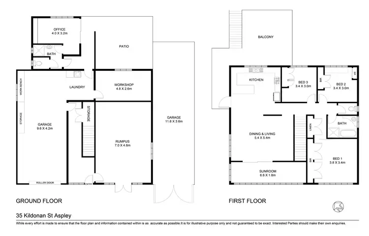 Floorplan of Homely house listing, 35 Kildonan Street, Aspley QLD 4034