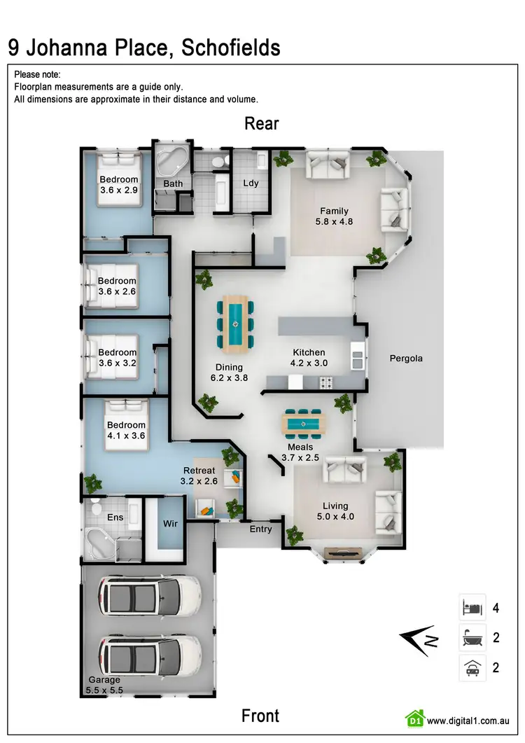 Floorplan of Homely house listing, 9 Johanna Place, Schofields NSW 2762