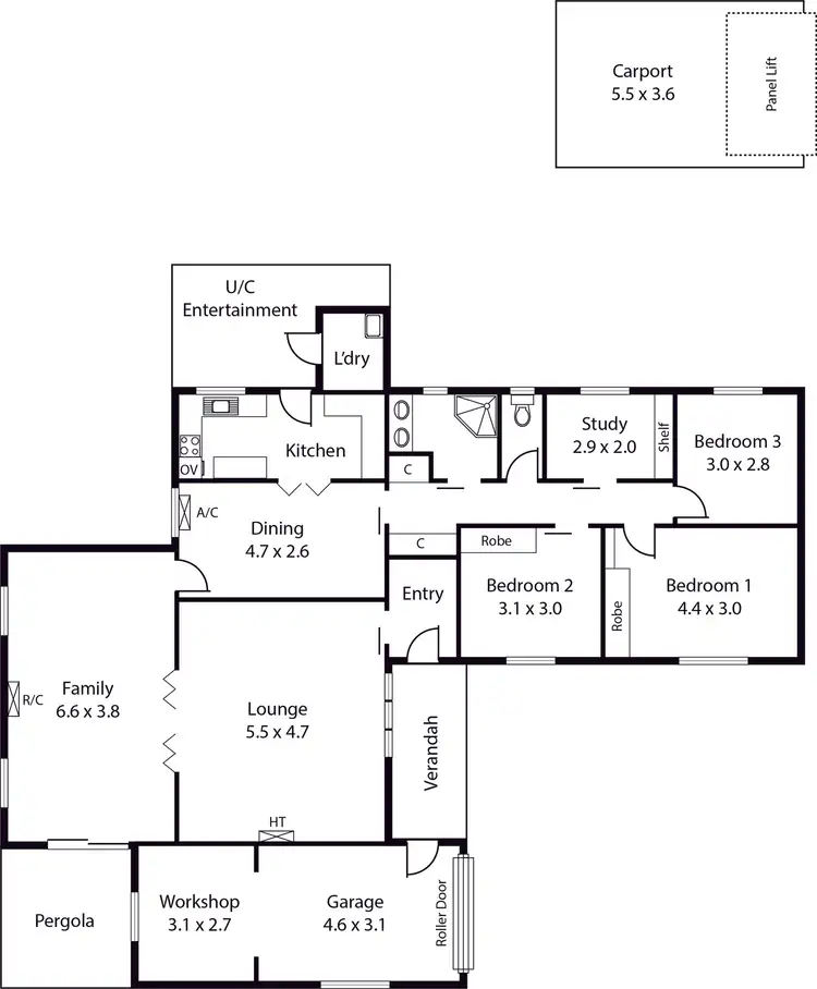 Floorplan of Homely house listing, 3 Loch Place, Woodforde SA 5072