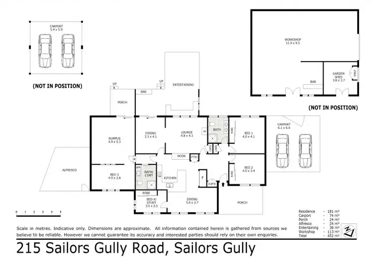 Floorplan of Homely rural property listing, 215 Sailors Gully Road, Sailors Gully VIC 3556