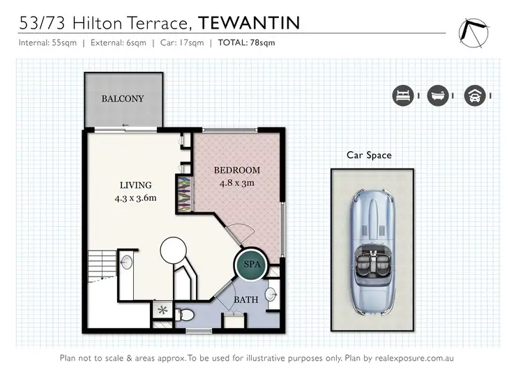 Floorplan of Homely unit listing, 53/73 Hilton Terrace, Noosaville QLD 4566
