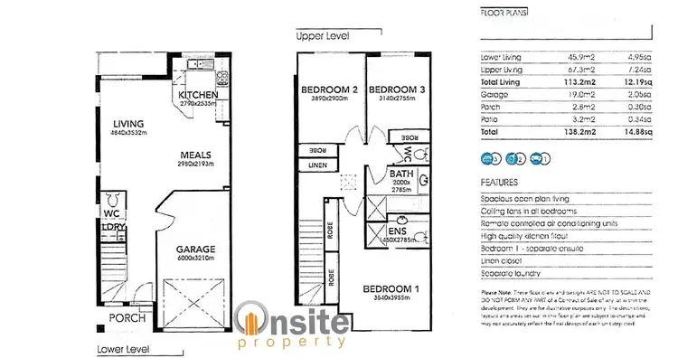 Floorplan of Homely townhouse listing, 43/2 Weir Dr, Upper Coomera QLD 4209