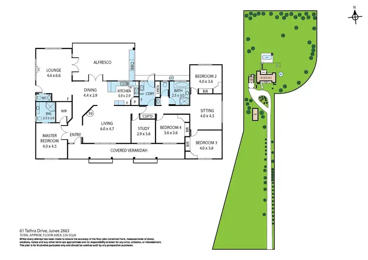 Floorplan of Homely house listing, 61 Tathra Drive, Junee NSW 2663