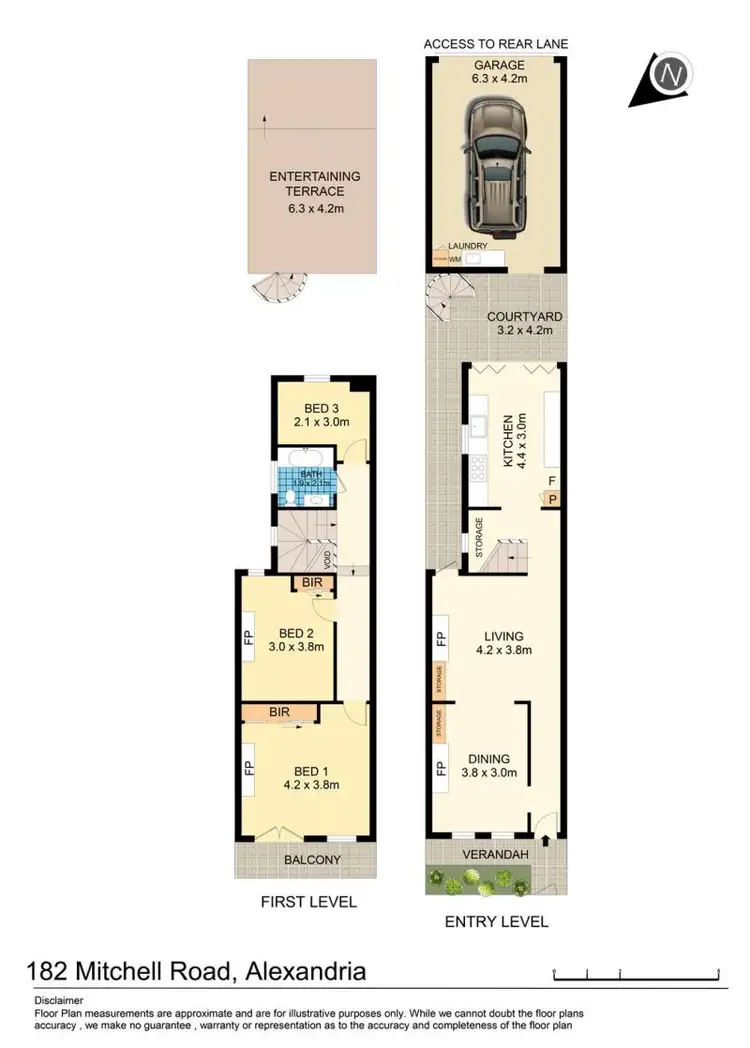 Floorplan of Homely house listing, 182 Mitchell Road, Alexandria NSW 2015