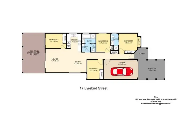 Floorplan of Homely house listing, 17 Lyrebird Street, Loganlea QLD 4131