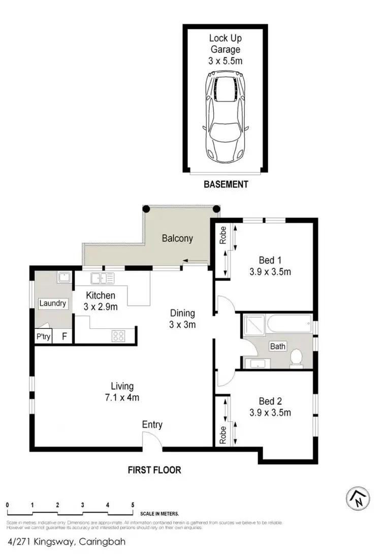 Floorplan of Homely apartment listing, 4/271-275 Kingsway, Caringbah NSW 2229
