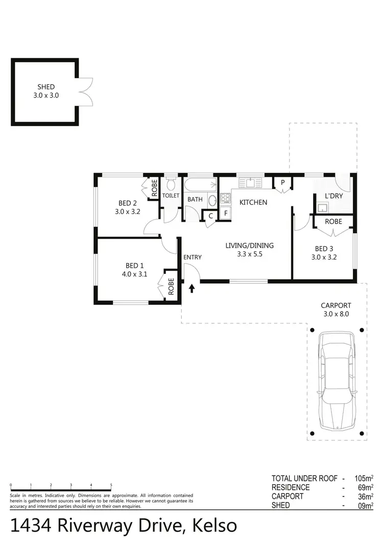 Floorplan of Homely house listing, 1434 Riverway Drive, Kelso QLD 4815