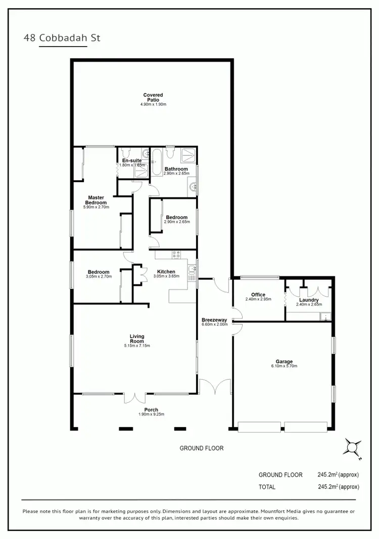 Floorplan of Homely house listing, 48 Cobbadah Street, Jindalee QLD 4074