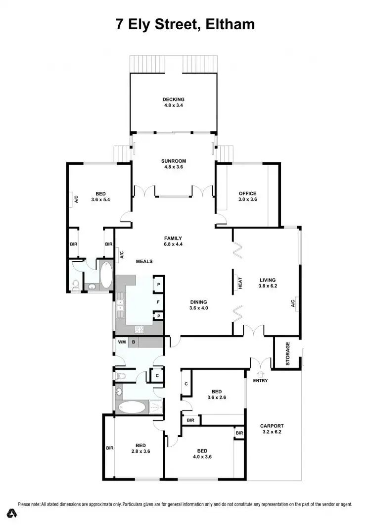Floorplan of Homely house listing, 7 Ely Street, Eltham VIC 3095
