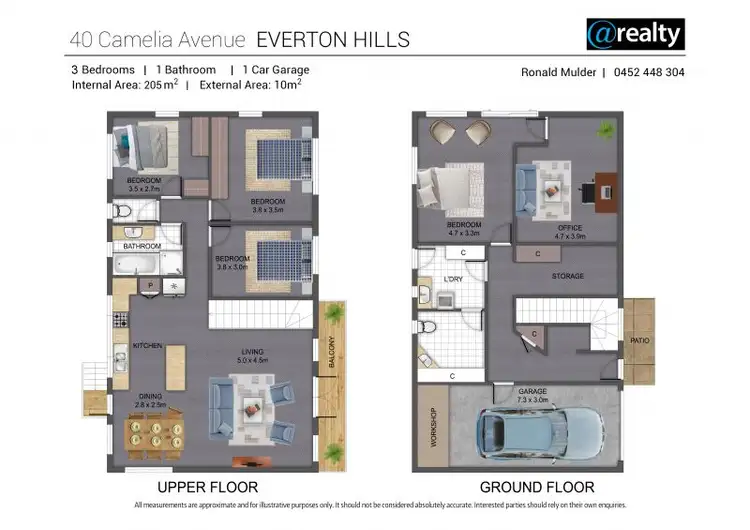 Floorplan of Homely house listing, 40 Camelia Avenue, Everton Hills QLD 4053