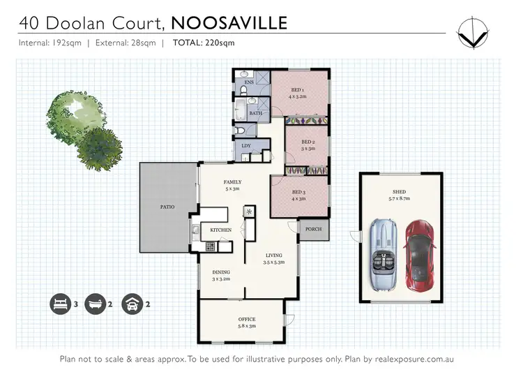 Floorplan of Homely house listing, 40 Doolan Court, Noosaville QLD 4566