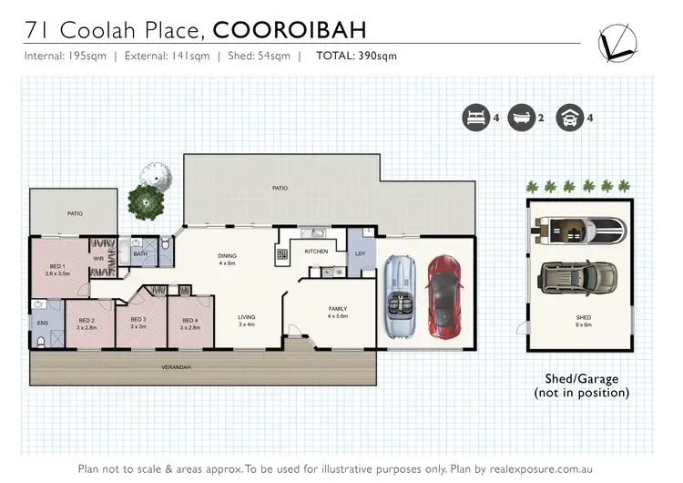 Floorplan of Homely house listing, 71 Coolah Place, Cooroibah QLD 4565