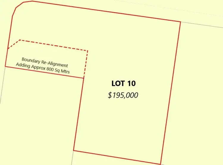 Floorplan of Homely land listing, Lot 10 Sunny View Ct, Araluen QLD 4570