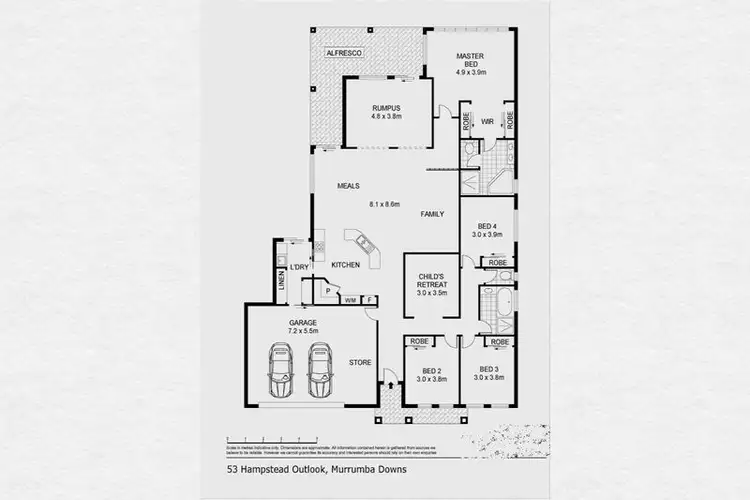 Floorplan of Homely house listing, 53 Hampstead Outlook, Murrumba Downs QLD 4503