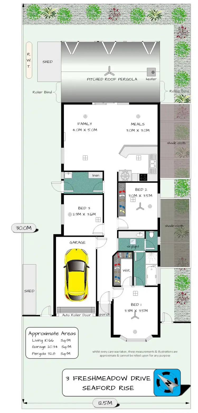 Floorplan of Homely house listing, 3 Freshmeadow Drive, Seaford Rise SA 5169