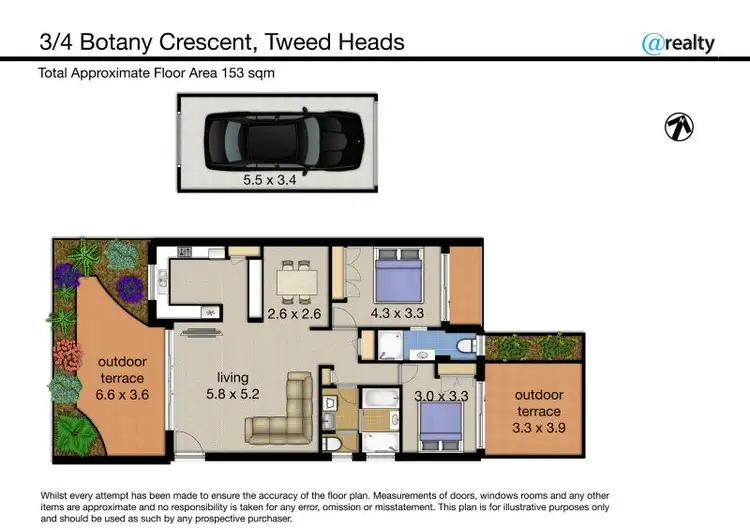Floorplan of Homely apartment listing, 3/4 Botany Crescent, Tweed Heads NSW 2485