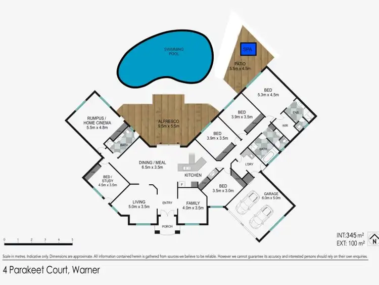 Floorplan of Homely rural property listing, 4 Parakeet Court, Warner QLD 4500