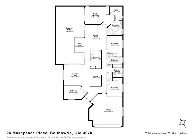 Floorplan of Homely house listing, 24 Makepeace Place, Bellbowrie QLD 4070