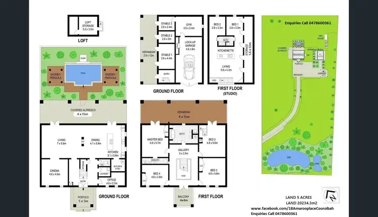 Floorplan of Homely rural property listing, 18 Amaroo Place, Cooroibah QLD 4565
